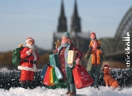 Weihnachtskarte Shopping Köln