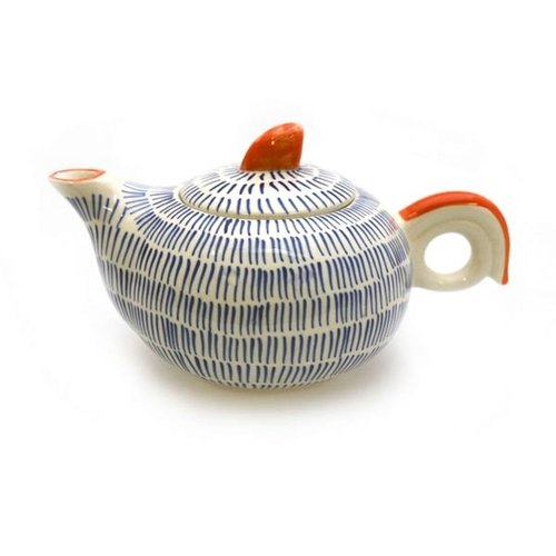 Teekanne Keramik Gall und Zick Streifen