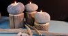 Teelichtstein aus Stein und Holz klein Lagerfeuer