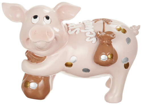 Sparschwein mit Geldsack