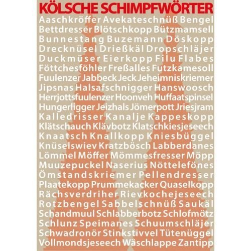 Kölsche Schimpfwörter Poster Köln