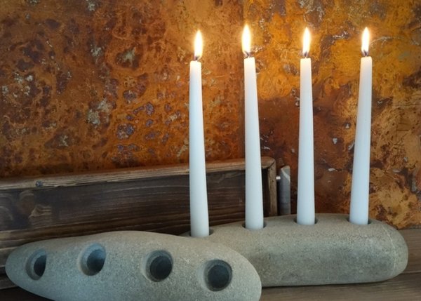 Kerzenständer aus Stein