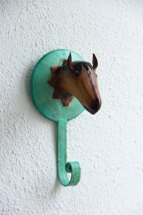 Garderobe Pferd Wandhaken aus Metall 10er-Set