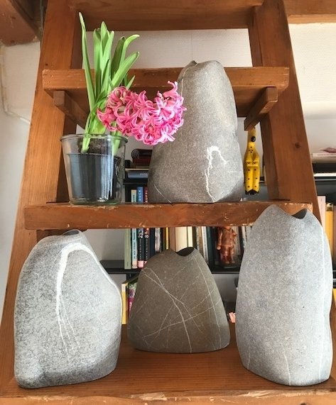 Blumenvase aus Stein groß