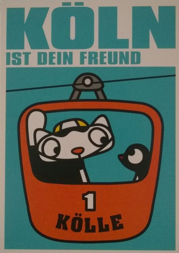 Köln ist dein Freund Postkarte